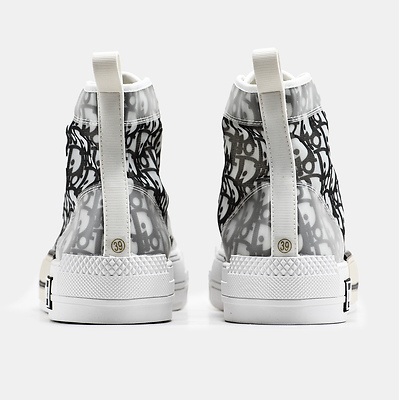 Dior B23 High Top Logo Oblique (Серый) - фото 5 