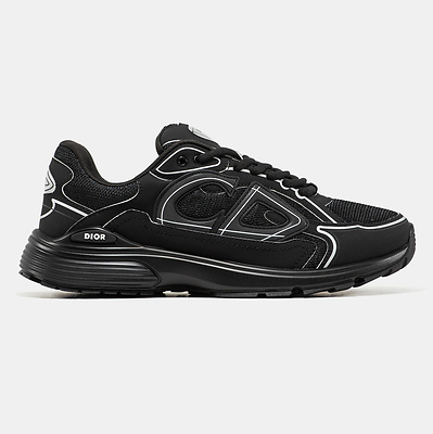Dior B30 Black White (Черный) - фото 1 Hypebery