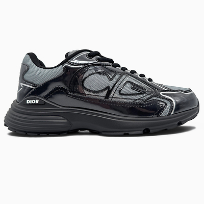 Dior B30 Light Gray Technical Mesh Gray Brilliant (Черный) - фото 1 Hypebery