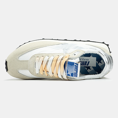 Golden Goose Marathon White Silver Beige (Белый) - фото 3 
