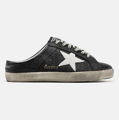 Golden Goose Superstar Mule Black White (Черный) - фото 1 Hypebery