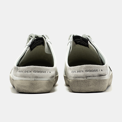 Golden Goose Superstar Mule White Grey (Белый) - фото 5 