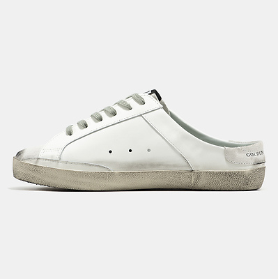 Golden Goose Superstar Mule White Grey (Белый) - фото 4 
