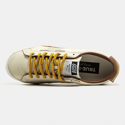 Golden Goose Superstar True-Star Low White Gold Brown (Белый) - фото 7 