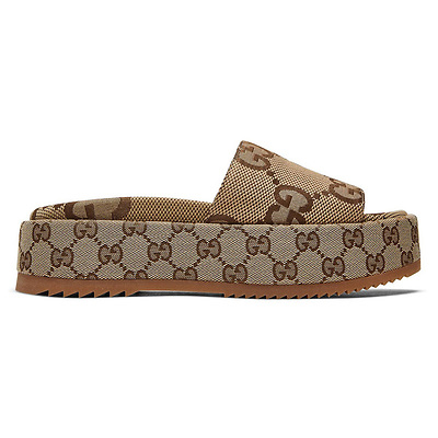 Gucci GG Lame Platform 'Camel Monogram' 623212-UKO00-2580 (Коричневый) - фото 6 