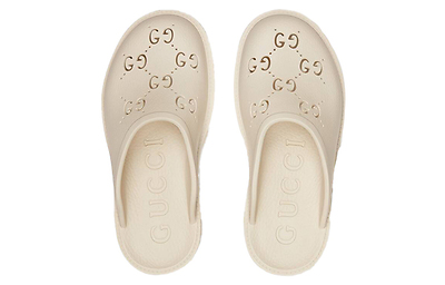 Gucci Platform Perforated G 'White Rubber' 663577-JFB00-9022 (Белый) - фото 12 