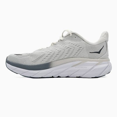 Hoka Clifton 8 White Ombre Grey (Серый) - фото 3 