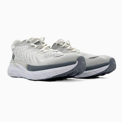 Hoka Clifton 8 White Ombre Grey (Серый) - фото 2 