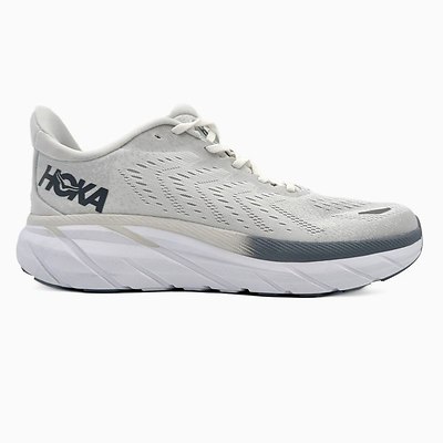 Hoka Clifton 8 White Ombre Grey (Серый) - фото 6 