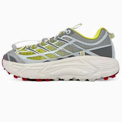 Hoka x Nicole McLaughlin Mafate Three2 White Lime Red (Серый) - фото 8 