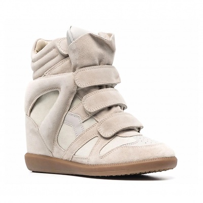 Isabel Marant Bekett Beige на танкетке BK0010FAA1E19S23EC (Бежевый) - фото 2 