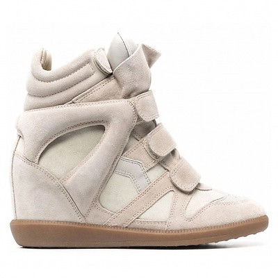 Isabel Marant Bekett Beige на танкетке BK0010FAA1E19S23EC (Бежевый) - фото 5 