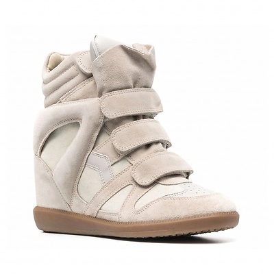 Isabel Marant Bekett Beige на танкетке BK0010FAA1E19S23EC (Бежевый) - фото 6 