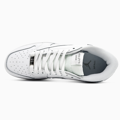 Jordan 1 Retro Low Triple White Tumbled Leather 553558-130 (Белый) - фото 3 