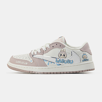 Jordan 1 Retro Low x Travis Scott x Labubu Pink (Розовый) - фото 10 