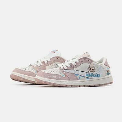 Jordan 1 Retro Low x Travis Scott x Labubu Pink (Розовый) - фото 2 