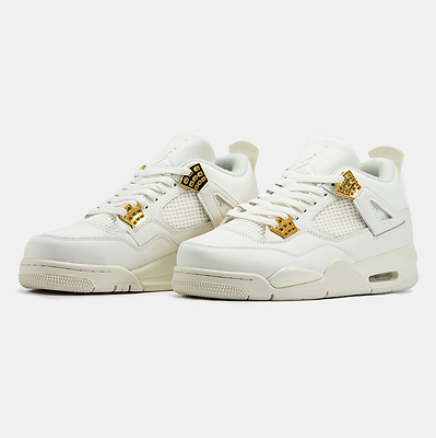 Air Jordan 4 Retro Metallic Gold AQ9129-170 (Белый) - фото 2 
