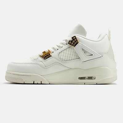 Air Jordan 4 Retro Metallic Gold AQ9129-170 (Белый) - фото 4 