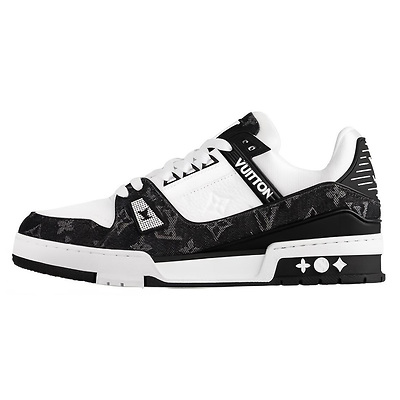 Louis Vuitton Trainer Black Mesh Monogram with White 1AC2A5 (Черный) - фото 3 