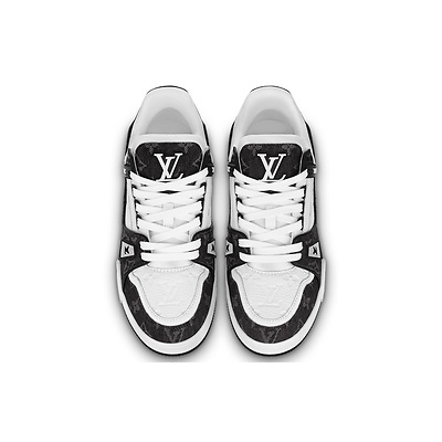 Louis Vuitton Trainer Black Mesh Monogram with White 1AC2A5 (Черный) - фото 5 