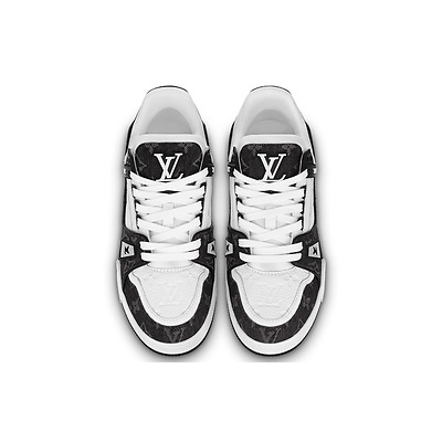 Louis Vuitton Trainer Black Mesh Monogram with White 1AC2A5 (Черный) - фото 10 