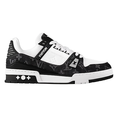 Louis Vuitton Trainer Black Mesh Monogram with White 1AC2A5 (Черный) - фото 6 