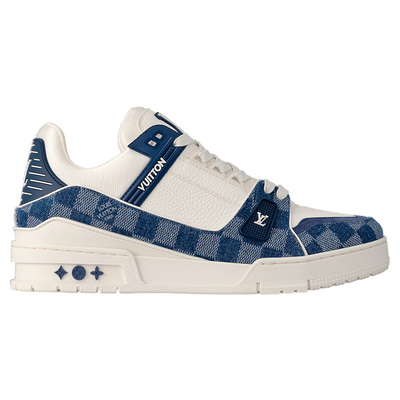 Louis Vuitton Trainer Damier Blue 1ACPRY (Синий) - фото 1 Hypebery