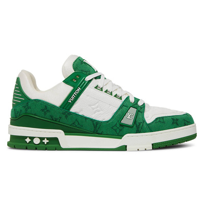 Louis Vuitton Trainer 'Green Monogram Denim' 1A9JHV (Зеленый) - фото 1 Hypebery