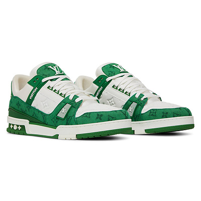 Louis Vuitton Trainer 'Green Monogram Denim' 1A9JHV (Зеленый) - фото 2 