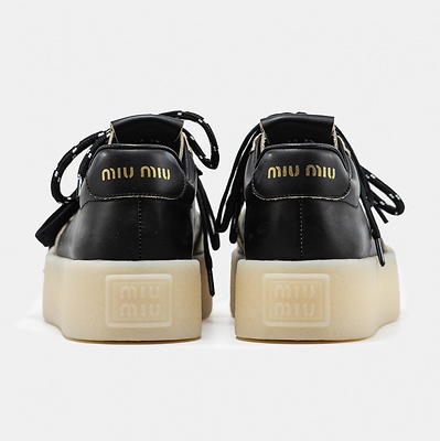 Miu Miu Platform Black White (Черный) - фото 4 