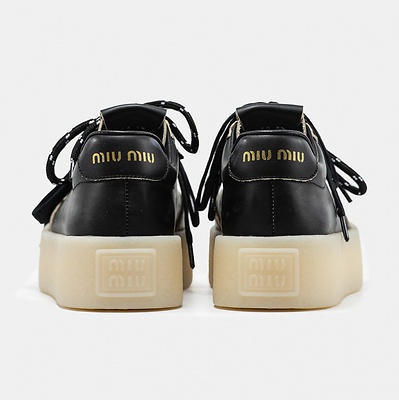 Miu Miu Platform Black White (Черный) - фото 8 