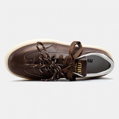 Miu Miu Platform Brown White (Коричневый) - фото 3 