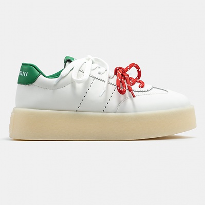 Miu Miu Platform White Green Red (Белый) - фото 1 Hypebery