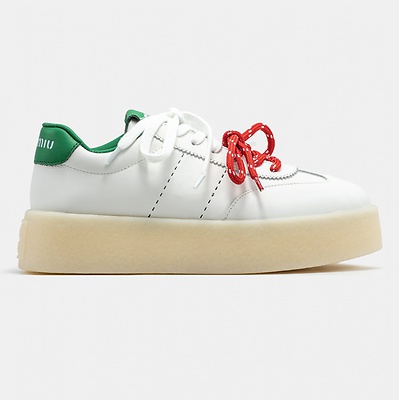 Miu Miu Platform White Green Red (Белый) - фото 5 