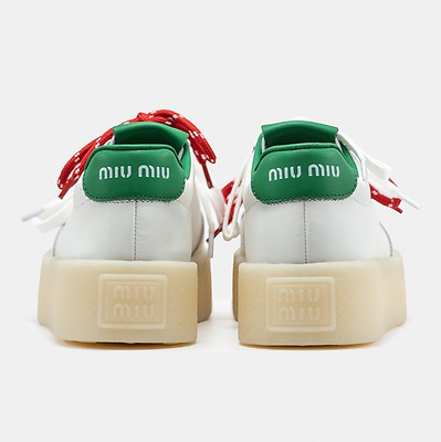 Miu Miu Platform White Green Red (Белый) - фото 8 
