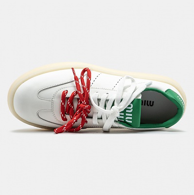 Miu Miu Platform White Green Red (Белый) - фото 7 