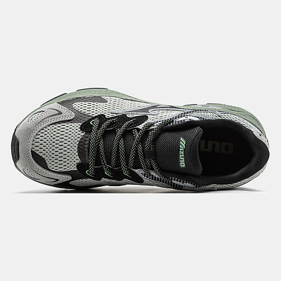 Mizuno Wave Rider S Grey Green Black (Зеленый) - фото 3 
