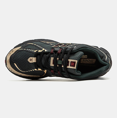 New Balance 1906R x KITH Dark Green Gold Burgundy (Черный) - фото 3 