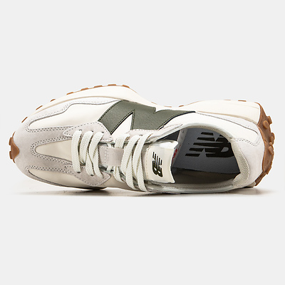 New Balance 327 Cream Olive Gum (Белый) - фото 3 