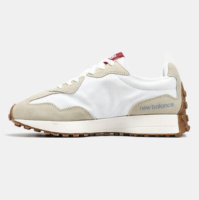 New Balance 327 White Light Grey Gum (Белый) - фото 4 