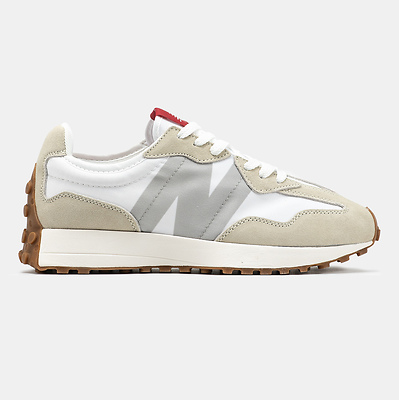 New Balance 327 White Light Grey Gum (Белый) - фото 1 Hypebery