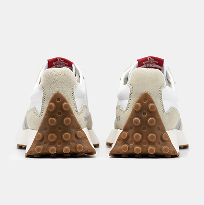 New Balance 327 White Light Grey Gum (Белый) - фото 5 