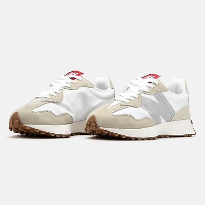 New Balance 327 White Light Grey Gum (Белый) - фото 2 