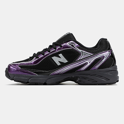 New Balance 509 Black Purple Gloss (Черный) - фото 4 