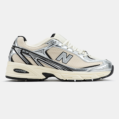 New Balance 509 Cream Silver Black (Бежевый) - фото 1 Hypebery