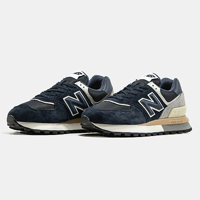 New Balance 574 Navy Grey (Синій) - фото 2 