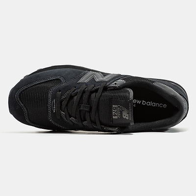 New Balance 574 Triple Black (Чорний) - фото 3 