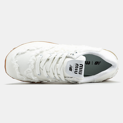 New Balance 574 x Miu Miu White Raw Edge (Белый) - фото 3 