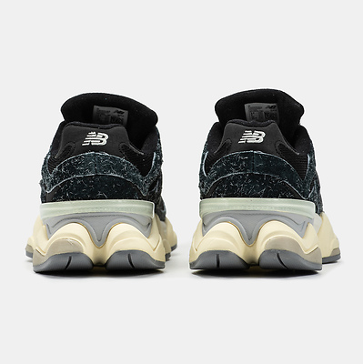 New Balance 9060 Black Grey Marble (Черный) - фото 5 