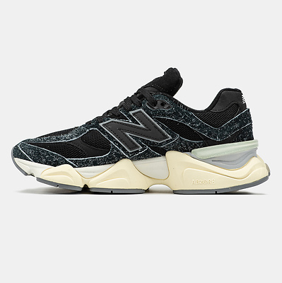 New Balance 9060 Black Grey Marble (Черный) - фото 4 